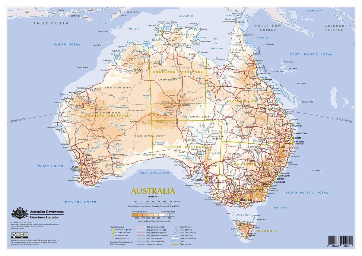 地図オーストラリア輸送