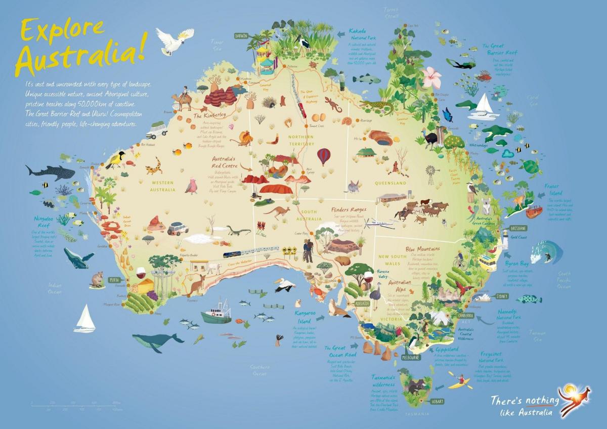 観光マップオーストラリア