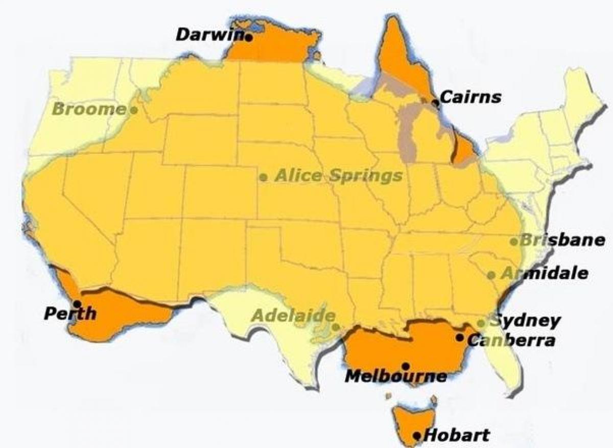 オーストラリア米地図