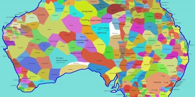 地図の先住民ア