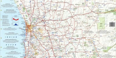 地図の南西オーストラリ