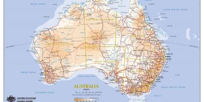 地図オーストラリア輸送