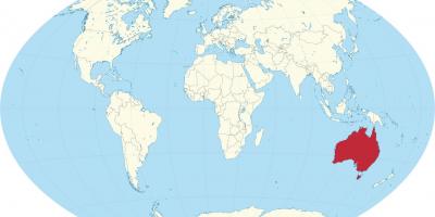 オーストラリアの世界地図